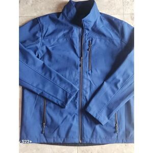 O36 Swiss Tech Men's Royal Blue Windbreaker w Zip Closure & Three Front Pockets